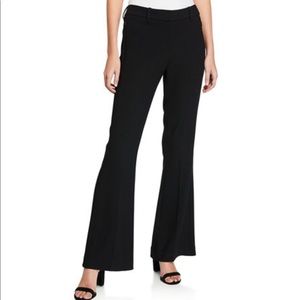 Elie Tahari Anna Mid-Rise Crepe Flare Pant.